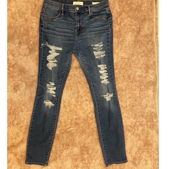 Pacsun Womens Blue Denim Ripped Skinny Jeans Size 30 - Picture 2 of 16